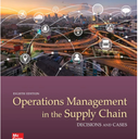 ISE OPERATIONS MANAGEMENT IN THE SUPPLY CHAIN: DECISIONS & CASES (ISE HED IRWIN OPERATIONS/DEC SCIENCES), by Roger G. Schroeder (Author), Susan Meyer Goldstein (Author)
