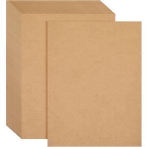 Kraft Paper Cardstock - 8.5 x 11 In, 176 GSM, 96 Sheets, Brown - Inkjet & Laser Compatible Scrapbooking Paper & DIY Craft Supply for Invitations & Drawing