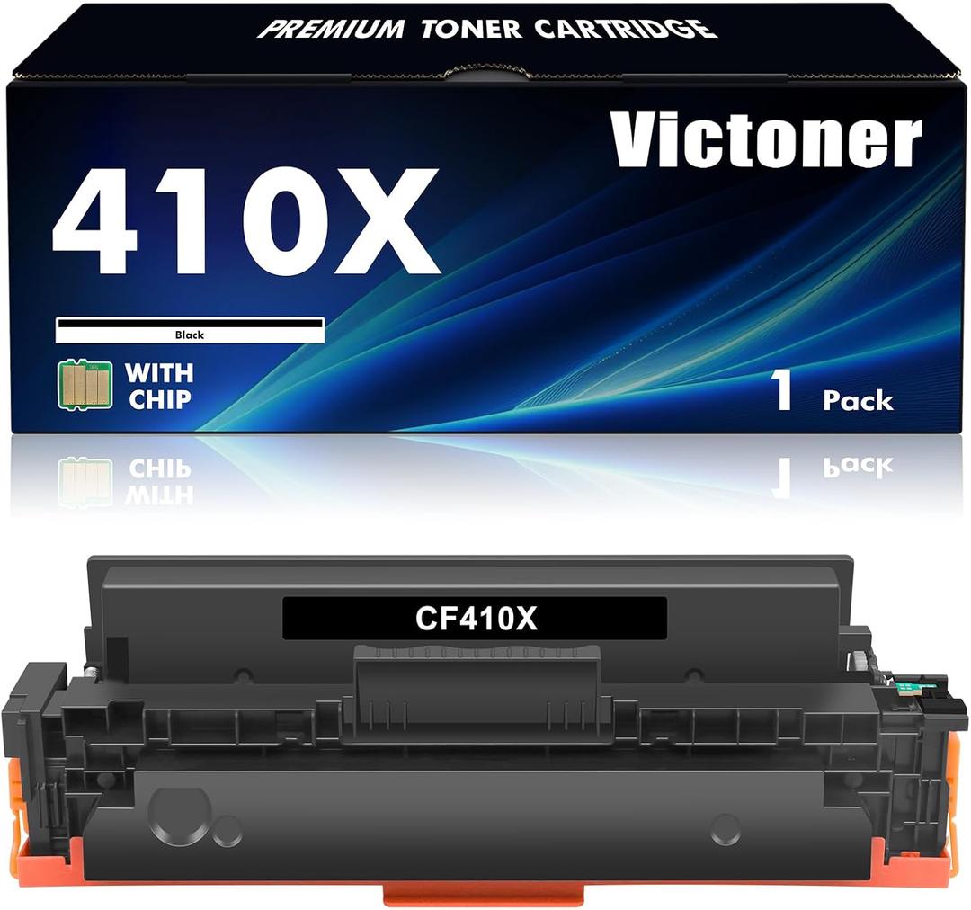 410X Black Toner Cartridge 1-Pack: Compatible Replacement for HP Pro MFP M477fnw Pro MFP M477fdn Pro MFP M477fdw Pro MFP M377dw Pro M452dw Pro M452nw Pro M452dn Printer
