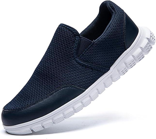 EGMPDA Mens Slip on Loafers Boat Shoes Non Slip Walking Sports Shoes Driving Shoes Casual Office Shoes Gym Lightweight Comfortable Shoes Size 10