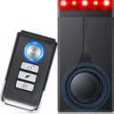 108dB Car Alarm System, Vehicle Anti-Theft Vibration Sensor Alarm & Red Light, Wireless Remote Anti Theft Car Device with Magnetic Install Design for Car, Truck (Upgrade 4.0)