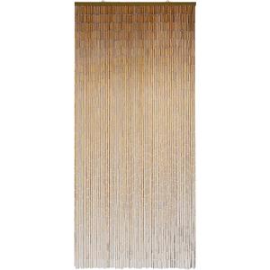 Minimalist Natural Wooden Beaded Curtain - Durable Wood Beads for Doorways & Home Decor - Ideal for Enhancing a Simple Elegant Style (79'' L x 36'' W)