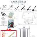 Canning Pot-Canning supplies starter kit, Stainless Steel Canning Tool Kits Set for Beginners, Water bath canner with rack for canning