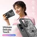 SEXYMOM Magnetic for Samsung Galaxy S25 Edge Case - Wireless Charging Compatible,Cute Floral Design for Women and Girls,Slim Fit Translucent Matte Phone Case - Blooming Flower