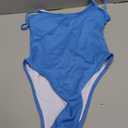 American Trends One Piece Swimsuit Women Swim Suits for Women 2024 Ribbed Open Back Bathing Suit Sexy Slimming Swimsuit M