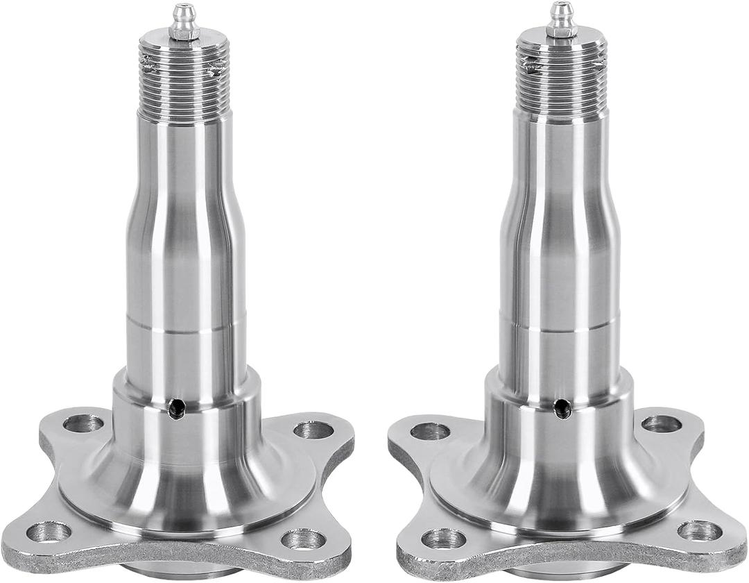 SP131 Trailer Spindle #84 EZ Lube Weld-On with Brake Flange for 3,500lbs Trailer Axle Compatible with Bearings Kit L44649/10 & L68149/11 (2Pcs)