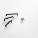 NEIKO Heritage Designs Contemporary Pull 3 Inch Center to Center Matte Black Finish (10-Pack)