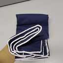 MIULEE Pack of 2 Outdoor Waterproof Pillow Covers Decorative Farmhouse Throw Pillow Covers Square Solid Color Couch Pillow Covers Spring for Patio Tent Bed Sofa Living Room 18x18 Inch Navy