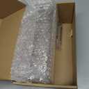 Acrylic Tissue Box Holder Rectangle with Curved Design - Decorative Modern Crystal Clear Tissue Box Cover with Silver Metal Accents for Home/Office Dcor