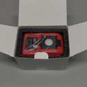 220W Azocek Power Inverter Compatible with Milwaukee 18V Battery, DC 18V to AC 110V Portable Power Station with 1 AC Outlet, 2 USB Ports & 1 Type-C Fast Charging, 400LM LED Work Light (Red)