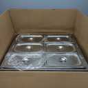 LetFeng 6-Pan Commercial Food Warmer Propane Food Warmer Cart Stainless Steel Buffet Catering Food Warmer with 4 Lockable Wheels Outdoor Steam Table Good for Parties Buffet Servers and Warmers