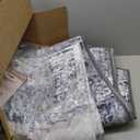 Rugflix 6x9 Area Rugs for Living Room, Washable Rug, Non-Slip, Soft Low Pile Carpet, Stain Resistant, Abstract Rug, Indoor Grey Rug for Bedroom, Dining Room, Home Office