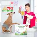 Dog Diaper Liners Booster Pads, 100ct Disposable Dog Diapers Inserts Male Female for Washable Doggie Belly Bands Wraps Covers Period Panties(Large)