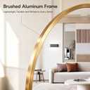 Full Length Floor Mirror, 56"x16" Gold Arched Standing Mirror, Modern Full Body Wall Mirror for Bedroom, Dressing Room, Home Decor