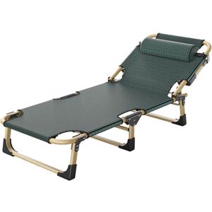 Foldable Camping Cot, Ultralight Folding Bed for Adults, Compact Portable Bed with Pillow for Camping, Tent, Office Naps, Car Trips & Home Guest Bed (Style A/B)