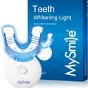 MySmile Teeth Whitening Light with Mouth Trays- 5LED Powerful Accelerator Light Integrated with Smart Timer and Long Lasting Batteries(Teeth Whitening Gel Not Included) (0.14 Fl Oz (Pack of 1))