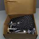 Veken 11.8" Rain Shower Head with Handheld, High Pressure Handheld Shower with Multi Spray Modes, Rainfall Combo with Metal Extension Arm, Detachable Dual Showerhead, Bathroom Decor, Chrome Silver