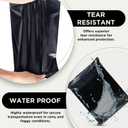 Poly Mailers - 100 Pcs 10"x13" Large Mailing Envelopes, Self-Adhesive Plastic Envelopes, Strong Tear-Resistant Packaging Bags, Poly Shipping Bags for Clothes, Accessories, & More (Black)