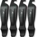 Bike Tire Levers Set of 4 Ultra-Strong Bicycle Tire Removal Tools | Ergonomic Easy-Grip, Interlocking Design | Road, MTB, Gravel & BMX Flat Repair Kit | Made in USA
