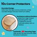 Booboo Baby (42 Pack) Child Safety Baby Proofing Kit | x10 Cabinet Drawer Locks, x10 Corner Guards, x20 Outlet Covers, x2 Door Lever Lock | Baby Proof Your Home & Kitchen with No Trapped Fingers