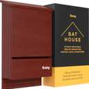 Kenley Bat House - Outdoor Bat Box Shelter with Large Double Chamber - Handcrafted from Cedar Wood - Easy for Bats to Land and Roost - Weather Resistant & Ready to Install