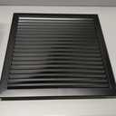 2-Pack Aluminum Gable Vent 18" x 18" with Screen - Optimal Airflow Design, Ideal Attic Vents for Houses, Vent Opening: 16" x 16", Black
