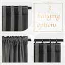 NICETOWN Grey Luxury Velvet Curtain Panels, Home Decoration Back Tab Window Treatment for Living Room/Bedroom/Home Theatre/Foyer Door/Sliding Glass Door/Dorm (2 Panel Per Pack, 96 inches Long)