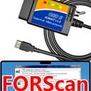 Ford Diagnostic Scan Tool FORScan OBD2 Scanners Adapter OBD to USB ELM327 Adapter Scanner Code Reader OBDII OBD 2 Read and Clear Diagnostic Trouble Codes FORScan Programming Lincoln Mercury Mazda