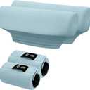 SPRING SEAON Crutches Padding Waffle Pattern Universal Crutch Pads for Armpits and Hand Grips Pads for Crutches Underarm Crutch Cushions Crutch Covers Pillows Crutch Accessories Moisture Absorption (Light Blue)