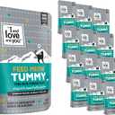 I and love and you Feed Meow Tummy Wet Cat Food - Tuna + Pumpkin - Digestion Support, Grain Free, Shredded, 3oz Pack of 12