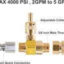 Raincovo Downstream Injector for Pressure Washer, Power Washer Chemical Injector Kit, Soap Injector, 3/8 Inch Quick Connect, 4000 PSI