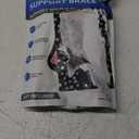 Slim-Fit Ankle Brace for Sprained Ankle, Quick Lace Up Ankle Support for Women Men with 2 Auto-Shaped Pads, Air Fabric Cool Ankle Stabilizer for Injury Recover, Running,Sports, M(12-13)