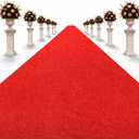 3x20 Ft Red Carpet Runner for Events, Aisle Rug with Non-Skid Rubber Back, Flat Lay Roll, Indoor Outdoor Walkway Carpet for Wedding Ceremony, Party Entrance, Stage & Prom