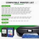 21XL 22XL Ink Cartridges (2-Pack, Black/Tri-Color) Replacement for HP 21 22 Ink Cartridges Work for OfficeJet 4315 J3680 DeskJet F2210 F4180 F380 F300 F4140 D1455 3940 PSC1410 Printer