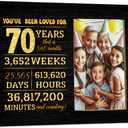 70th Birthday Gifts Picture Frame for Women Men, 70th Anniversary Picture Frame Gifts for Couples, 8x10 inches