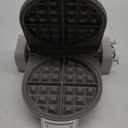 bella Flip-n-Store Waffle Maker with EverGood Ceramic Nonstick Coating, Fits-anywhere Kitchenware, Power Indicator Light, Cool Touch Handle & Cord Wrap, 7 Wide & 1" Deep Plates, 1000 Watt, Oatmilk