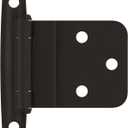 Amerock | Cabinet Hinge | 3/8 inch (10 mm) Inset | Oil Rubbed Bronze | 2 Pack | Self-Closing | Face Mount | Cabinet Door