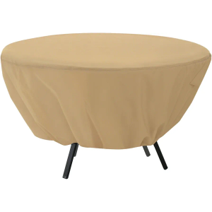 Classic Accessories Terrazzo Water-Resistant 50 Inch Round Patio Table Cover, Outdoor Table Cover