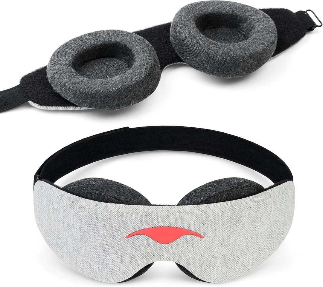 Manta Slim Sleep Mask Ultra-Light Blackout Eye Mask with Adjustable Eye Cups, Soft Strap for Comfortable Sleep, Minimalist Design for Better Rest