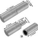 2 PCS Weldable Barrel Hinges 4⅛ x 1" Heavy Duty Steel Weld On Bullet Door Hinges Ball Bearing Detachable Hinge for Swing Door Trailer Ramp Gate Metal Gates (4⅛ x 1⅛"- 2 pcs)