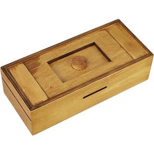 Card Holder Large Secret Puzzle Box Cash Jewelry Stash Magic Trick Lock Wooden Secret Puzzle Box 3D Brain Teaser Magic Drawers Secret Magic Box IQ Toys