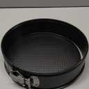 HIWARE 9 Inch Non-stick Cheesecake Pan Springform Pan with Removable Bottom/Leakproof - Black
