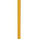 Vestil BOL-FD-36-Y Steel Fold-Down Galvanized Bollard 42 In. Yellow