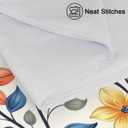 Satin Pillowcase Geometric Colorful Flowers Satin Pillow case for Hair and Skin 20 x 26 Inches Smooth PillowCovers Pillow Cover with Envelope Closure