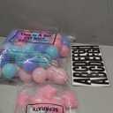 Simgoing 103 Pcs Giant Friendship Bracelet Garland DIY Graduation Birthday Jumbo Friendship Bracelet Banner Kit Famous Singer Customizable Party Wedding Decor(Macaron Color)