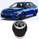 Manual Gear Shift Knob 6 Speed Gear Shift Knob Manual Shifter Head Automotive Body Parts Replacement for (Black Top)