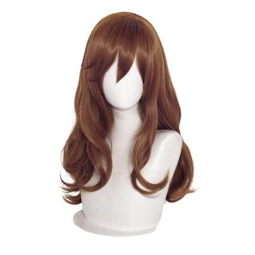 Horimiya Kyouko Cosplay Wig Long Brown Loose Wave Cosplay Wigs Bangs Heat Resistant Synthetic Hair Party