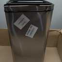 iTouchless 13 Gallon Patented Sensor Trash Can with Lid & Odor Filter, Original Inventor 50L Automatic Kitchen Garbage Bin, Fingerprint-Proof Stainless Steel, Pet-Proof Lock, Soft-Close, Silver
