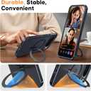 2 x 360 Spin Magnetic Stand for Google Pixel 9 Pro XL Case, 12FT Mil-Grade Protection, Fit for Magsafe, Anti-Fingerprint, Non-Slip Shockproof Slim Pixel 9 Pro XL Phone Case with Kickstand, Black