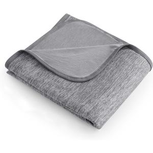 Bedsure Cooling Blanket Twin XL for Hot Sleepers, Summer Dorm Room Essentials for Guys Girls, Cold Blanket with Rayon Derived from Bamboo, Ice Cool Cold Lightweight Bedding for Twin Size Bed, 60x90 (01- Dark Grey)
